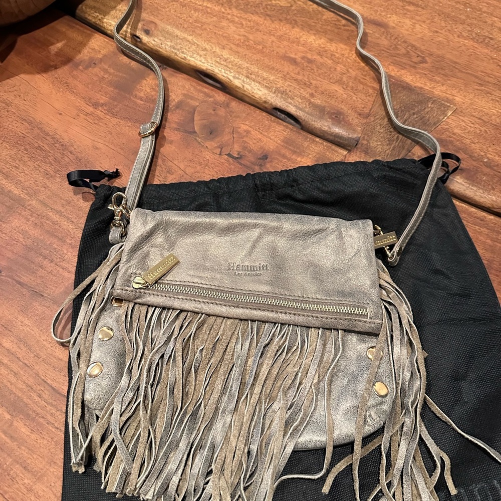 Hammitt Metallic Fringe Crossbody Bag